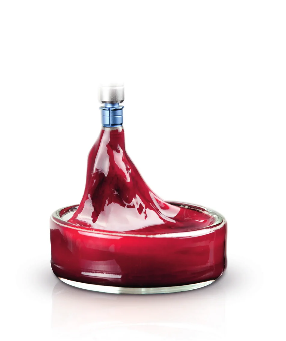 Blood clot retained on a UnicCa® component